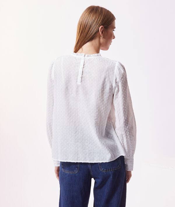 Blouse en dentelle à manches longues Blouse en dentelle à manches longues