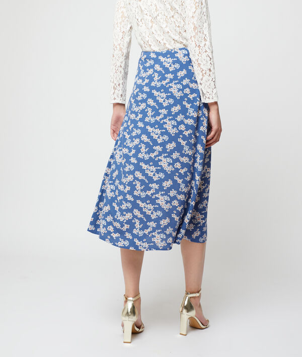 Falda midi estampado floral Falda midi estampado floral