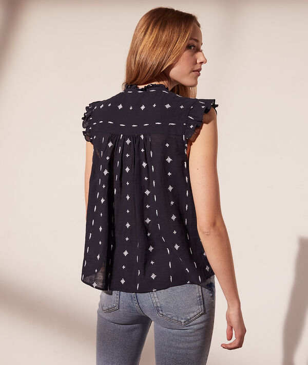 Camisa manga corta con volantes Camisa manga corta con volantes
