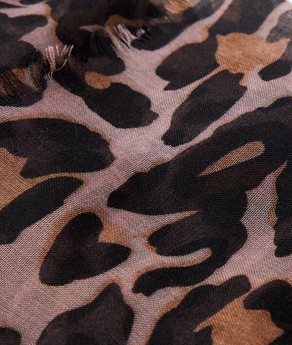 Pañuelo estampado leoprado Pañuelo estampado leoprado