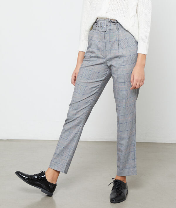 Pantalón talle alto con cinturón Pantalón talle alto con cinturón