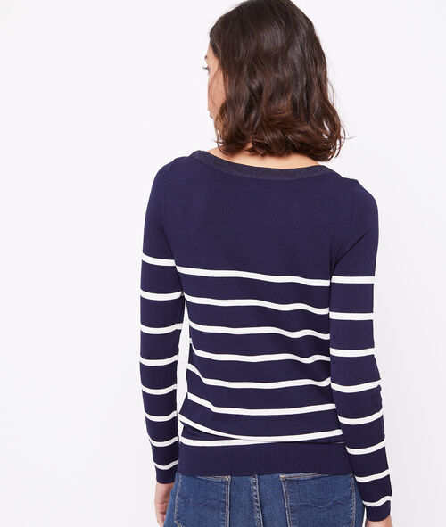 Jersey marinero cuello redondo Jersey marinero cuello redondo