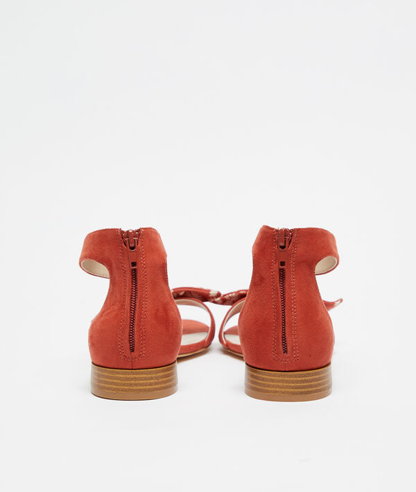 Sandalias anudadas efecto ante Sandalias anudadas efecto ante