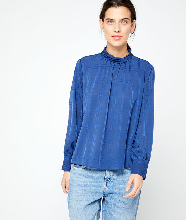 Blusa espalda abierta a cuadros Blusa espalda abierta a cuadros