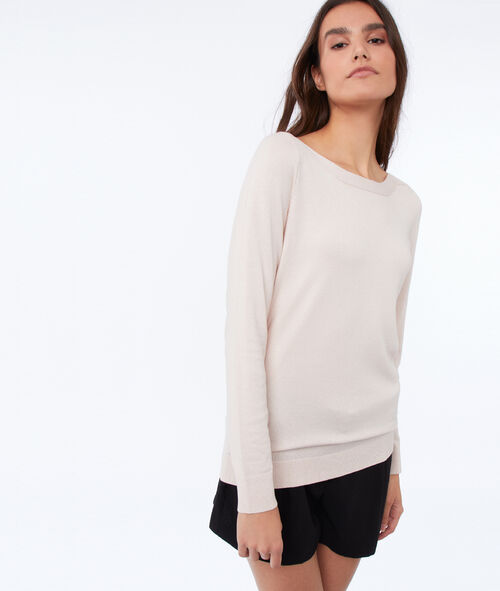 Jersey liso cuello barco Jersey liso cuello barco