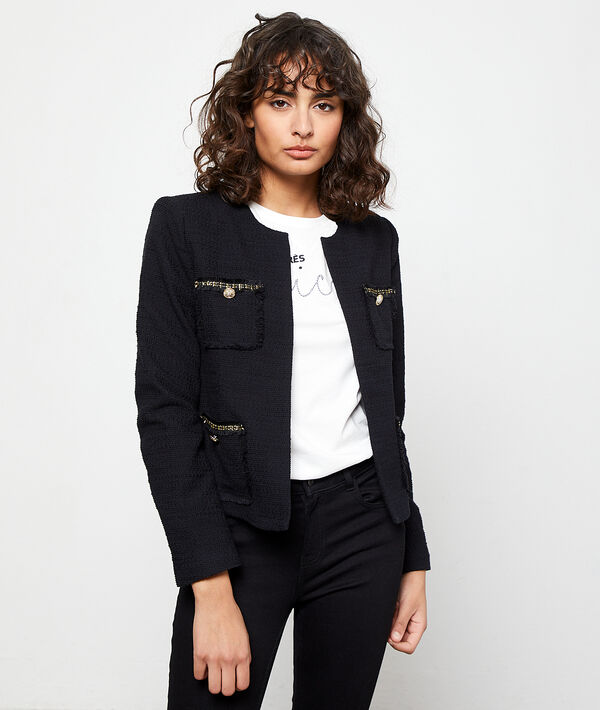 Chaqueta de sastre efecto tweed Chaqueta de sastre efecto tweed