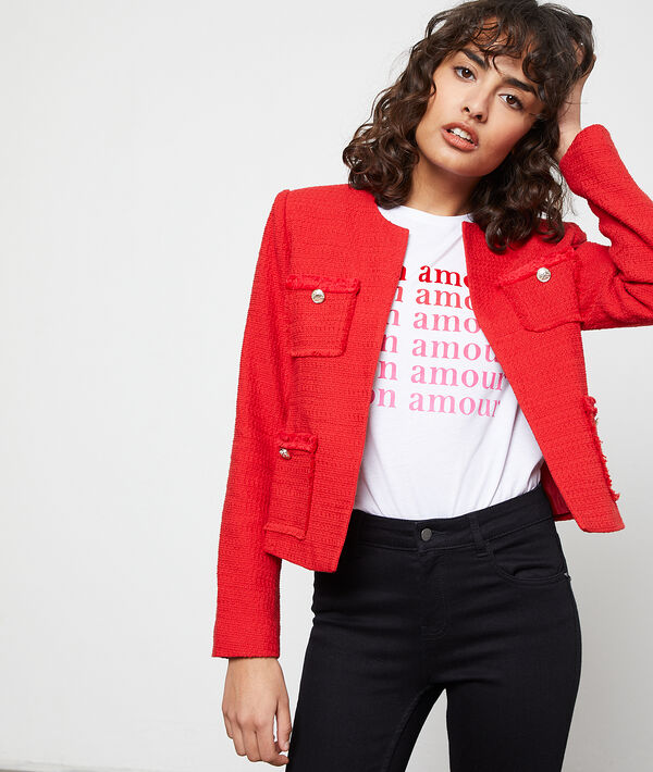 Chaqueta de sastre efecto tweed Chaqueta de sastre efecto tweed