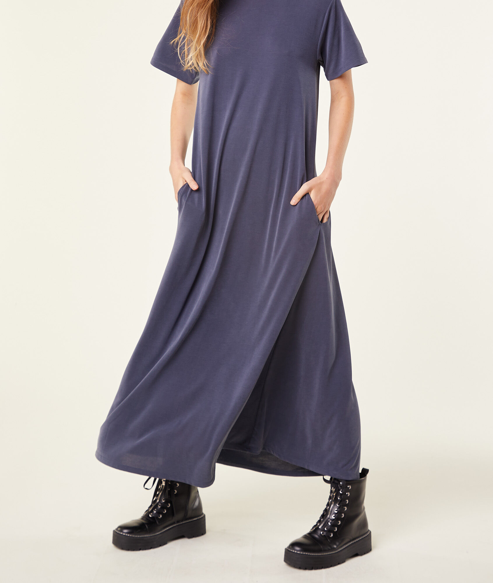 Vestido largo manga corta - ASLA - NUIT - ETAM