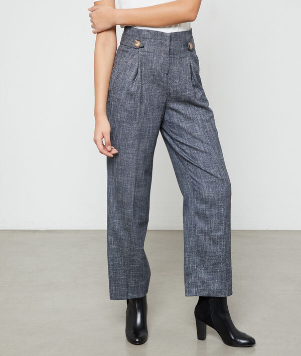 Pantalón de talle alto y de pinza Pantalón de talle alto y de pinza