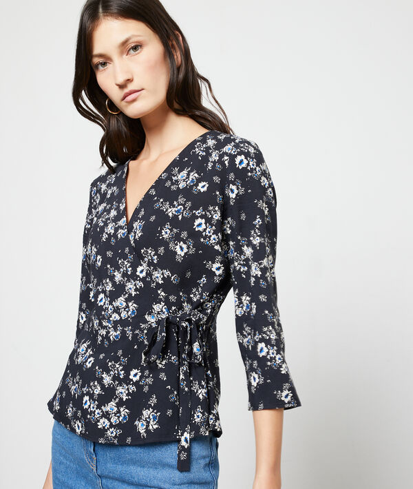 Blusa cruzada anudada Blusa cruzada anudada