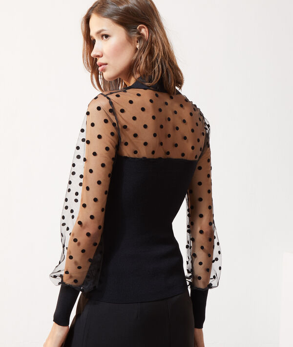 Top mangas transparentes tul plumeti Top mangas transparentes tul plumeti