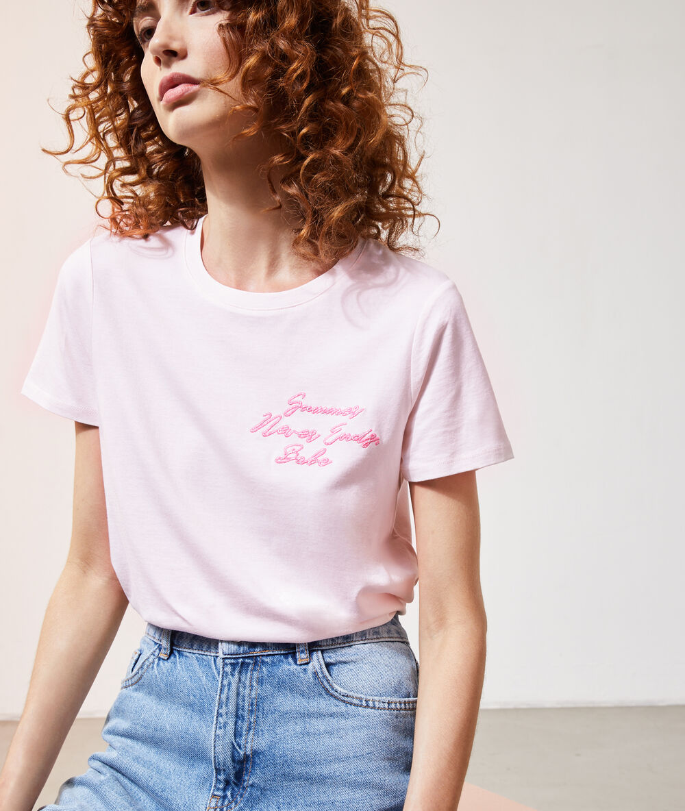 Camiseta con mensaje c.nude.