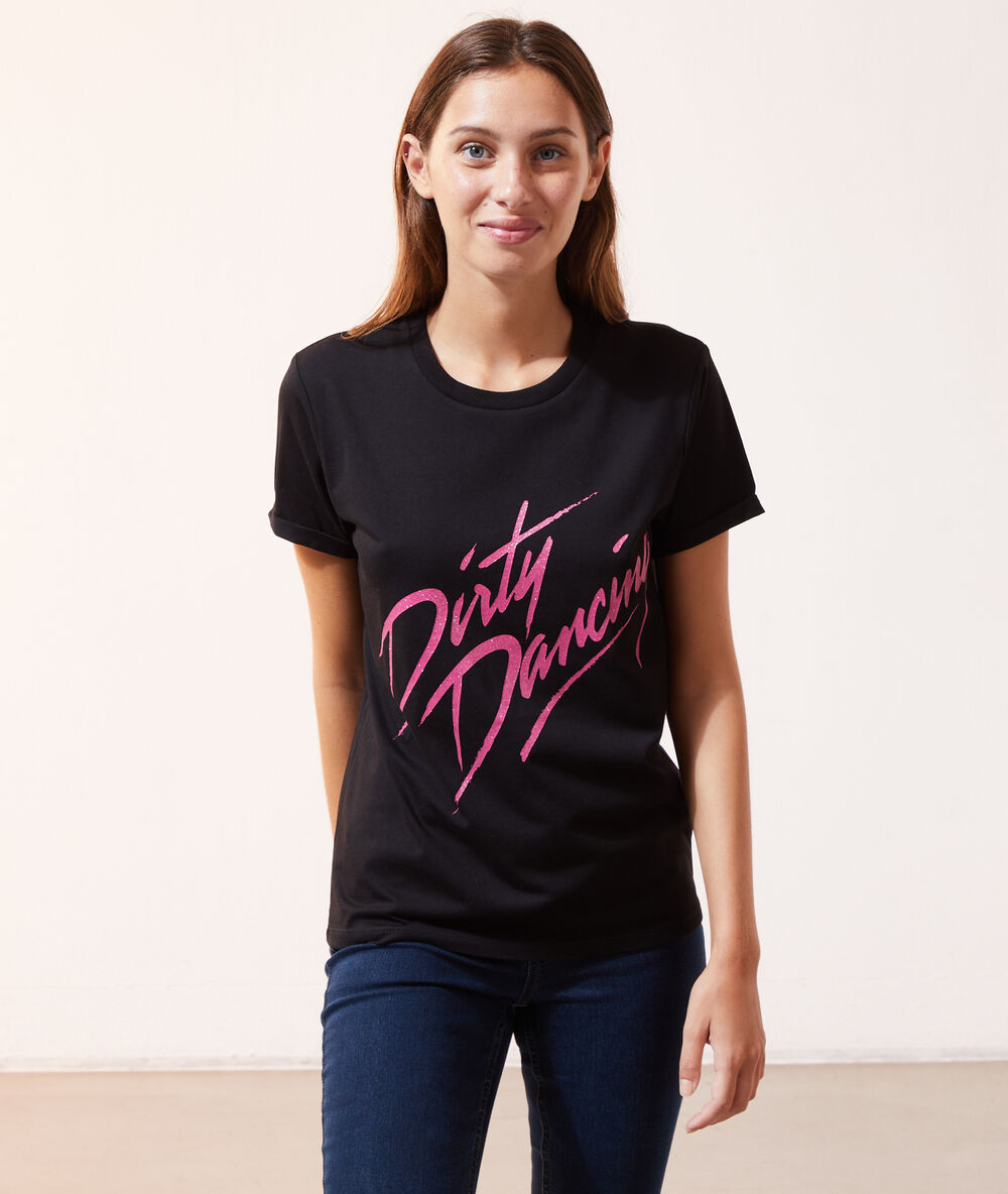Camiseta 'dirty dancing' negro.