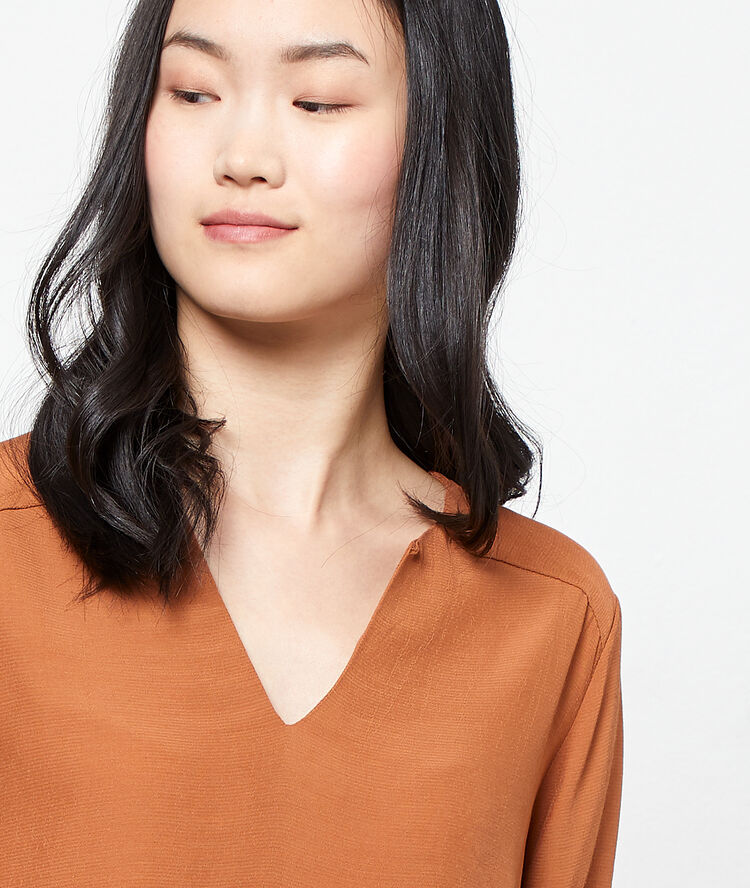 Blusa lisa tierra.