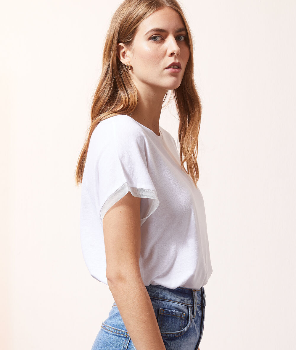 Camiseta lisa crudo.