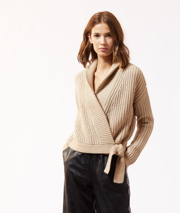 Gilet en maille cache-cœur Gilet en maille cache-cœur