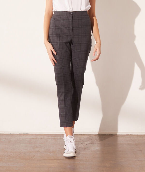 Pantalón estampado cuadros Pantalón estampado cuadros