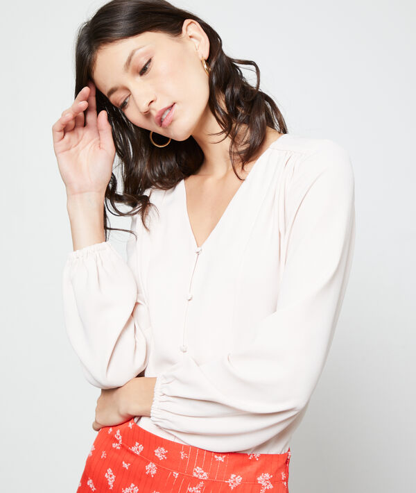 Blusa cuello en V Blusa cuello en V