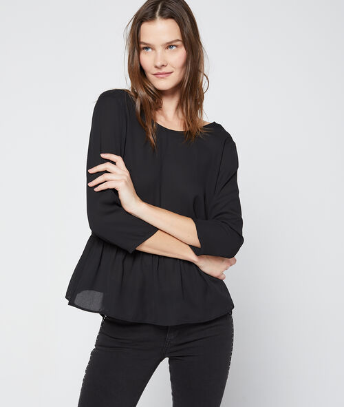 Blusa motivos de encaje escote en la espalda Blusa motivos de encaje escote en la espalda