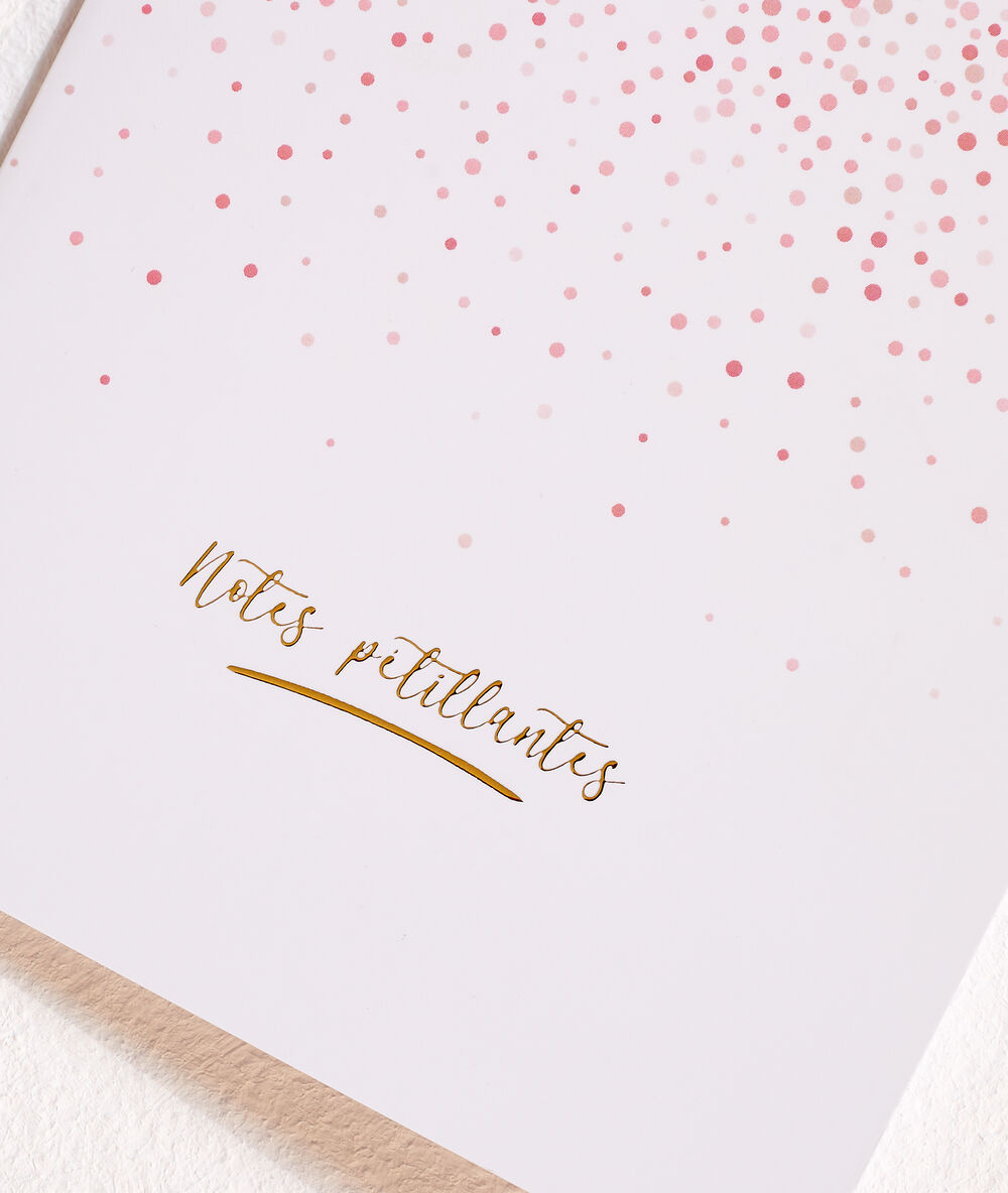 Cuaderno 'notes pétillantes' blanco.