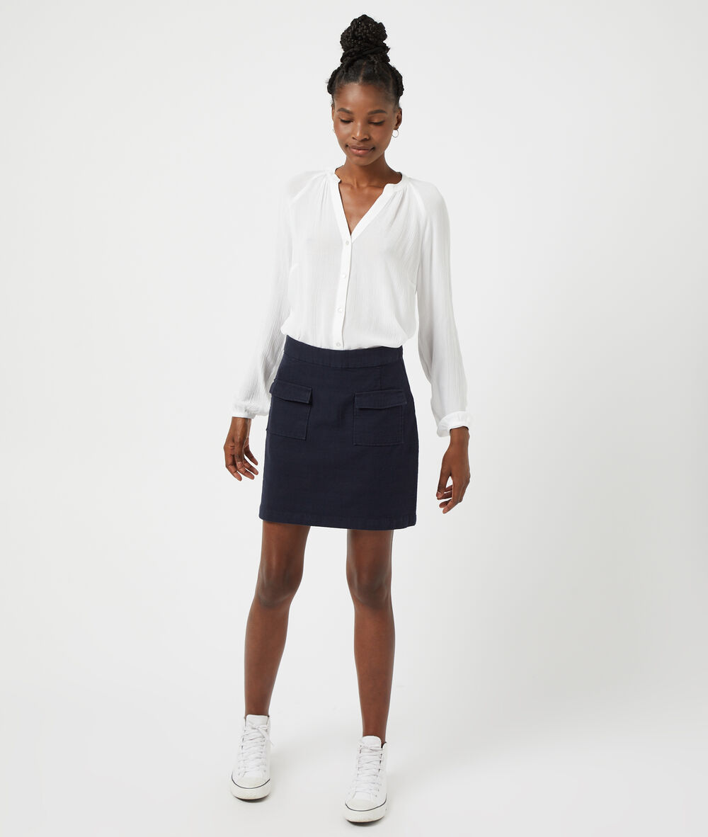 Blusa lisa crudo.
