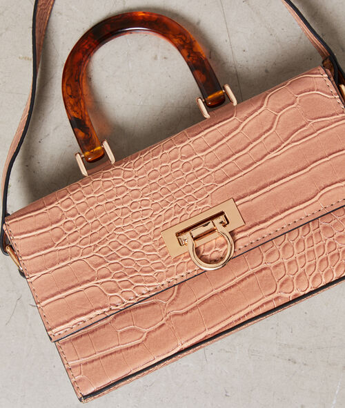 Pequeño bolso rígido efecto cocodrilo Pequeño bolso rígido efecto cocodrilo