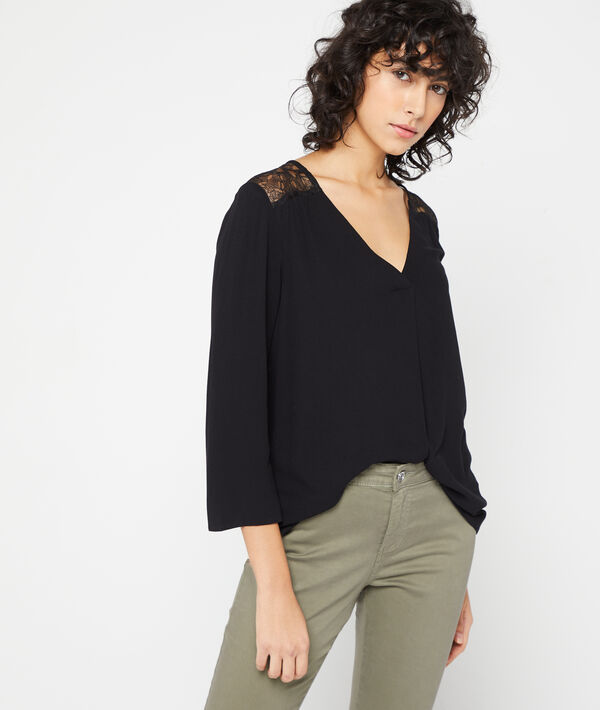 Blusa espalda de guipur Blusa espalda de guipur