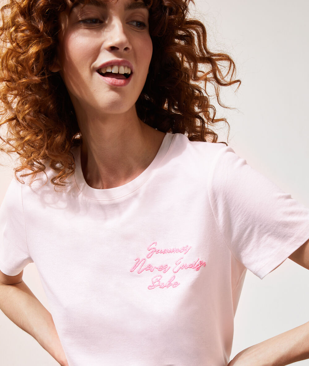 Camiseta con mensaje c.nude.