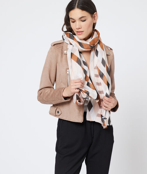 Foulard imprimé à carreaux Foulard imprimé à carreaux