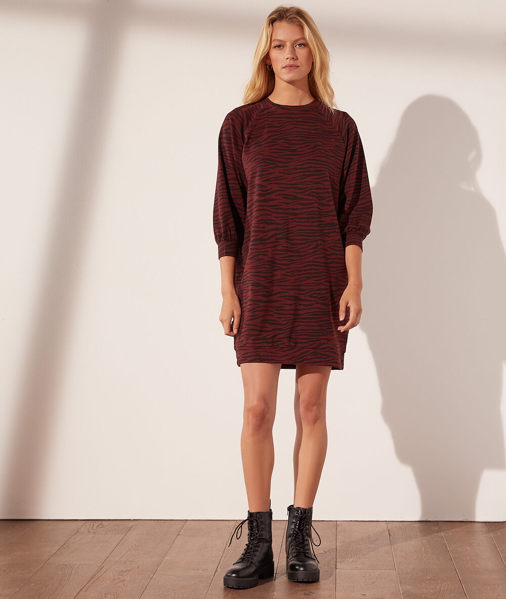 Vestido sudadera cebra cebra.