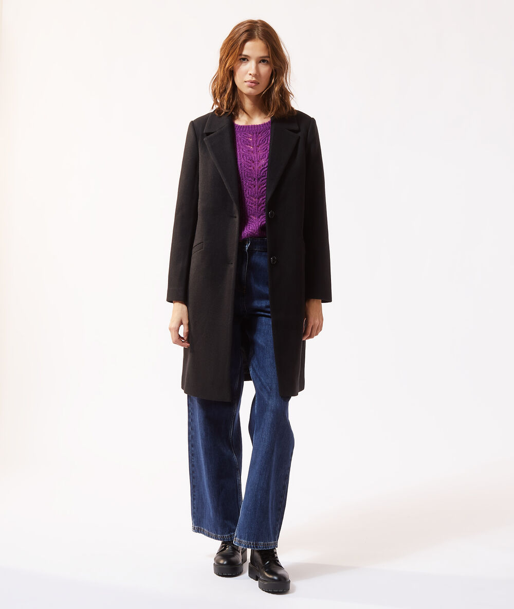 Jersey de punto calado prune.
