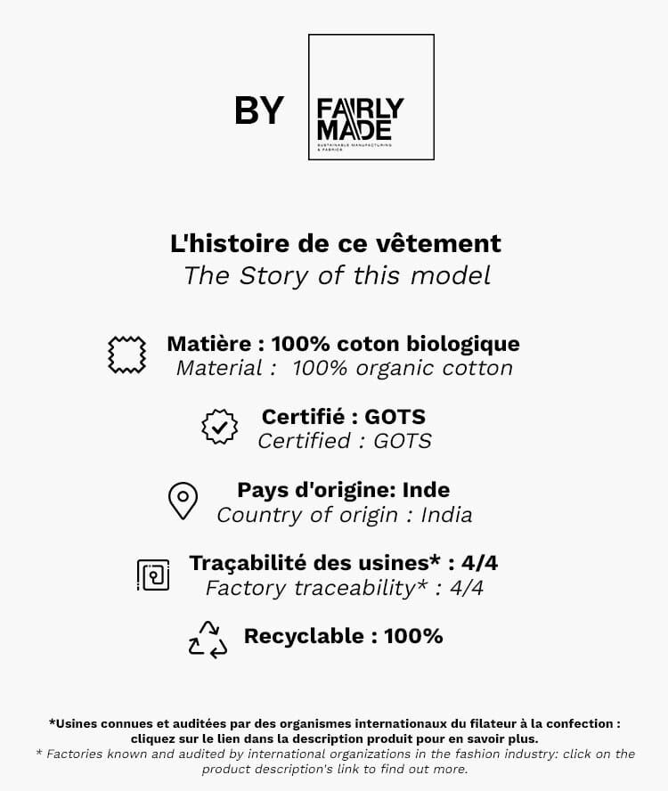Camiseta 'l'heure d'été' blanco.