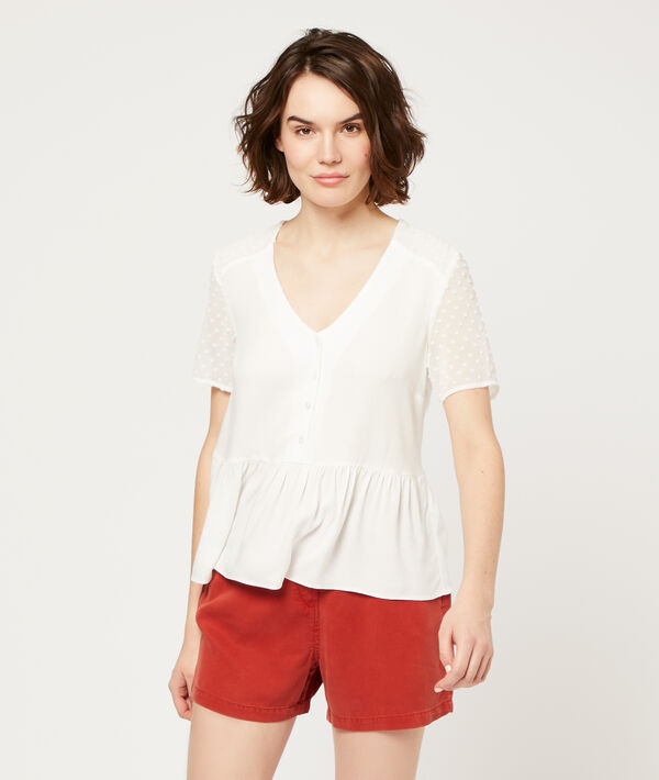 Blusa detalles de plumetis Blusa detalles de plumetis