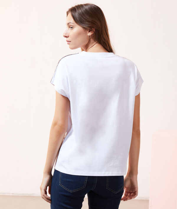Camiseta franjas metalizadas Camiseta franjas metalizadas