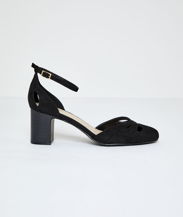 Sandalias de talón efecto ante Sandalias de talón efecto ante