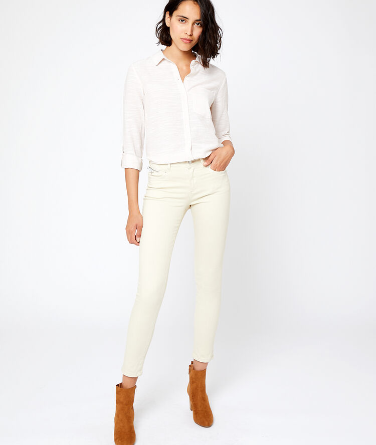 Camisa a rayas c.beige.