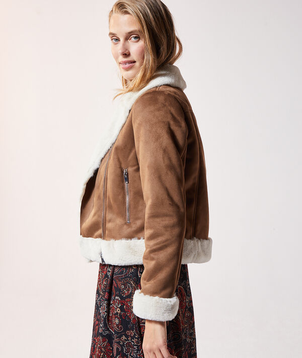 Chaqueta biker dos texturas Chaqueta biker dos texturas