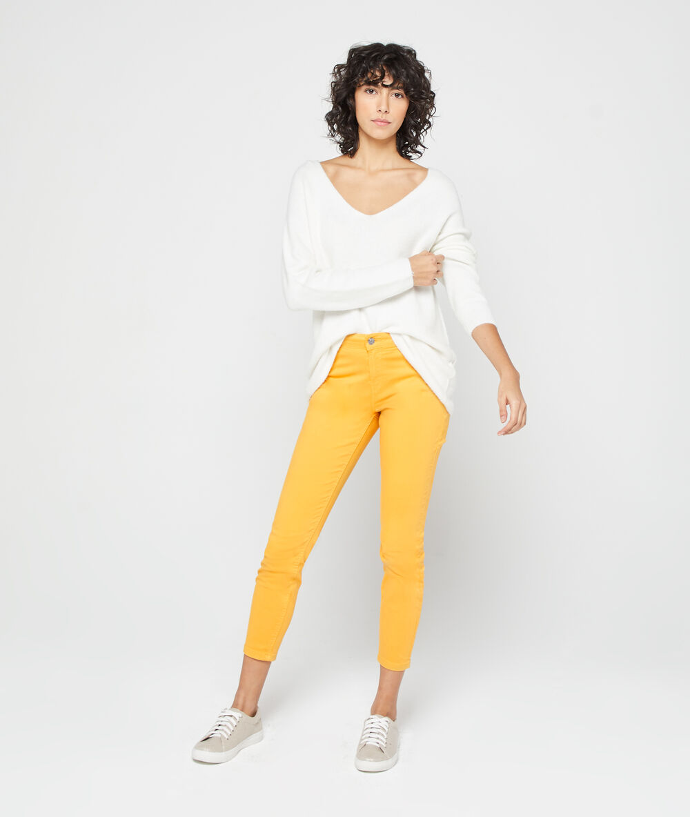 Pantalón ajustado de algodón c.curry.