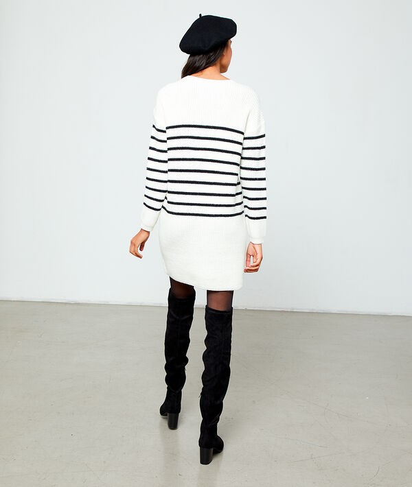 Vestido jersey a rayas Vestido jersey a rayas