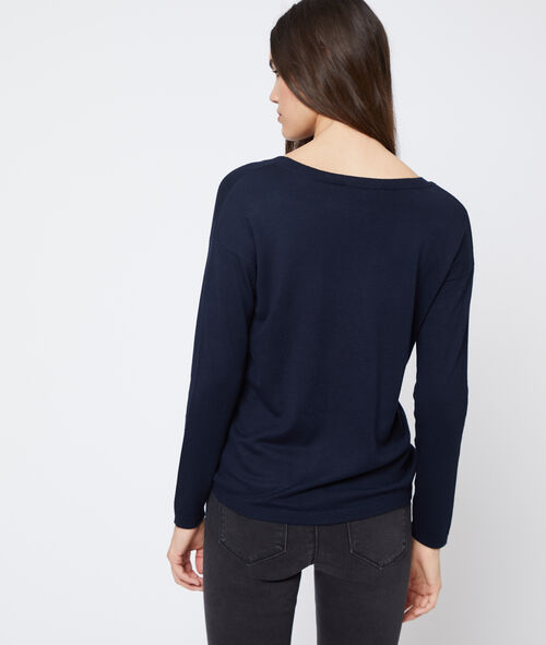 Pull col v en maille fine Pull col v en maille fine