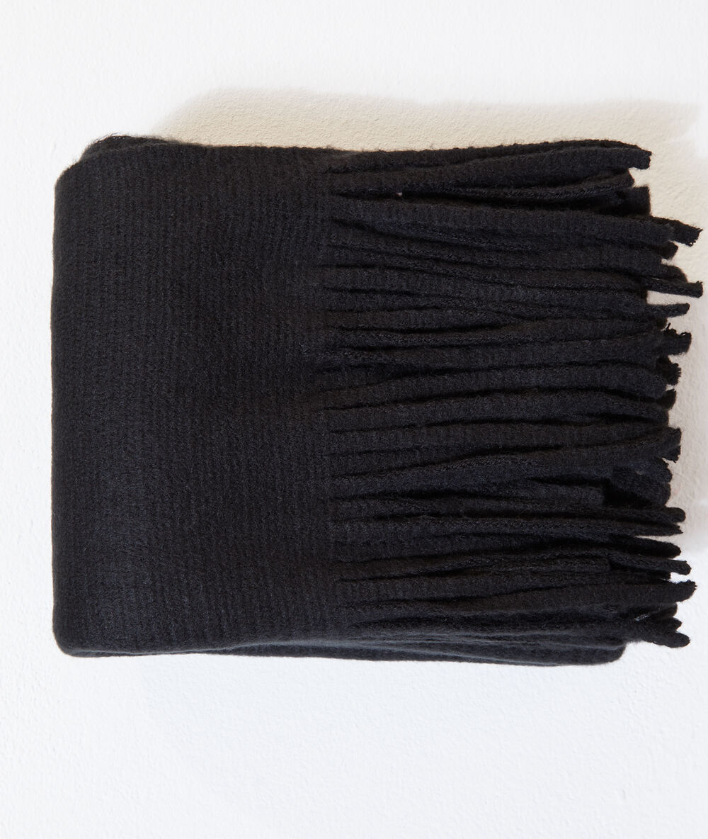 Bufanda lisa negro.