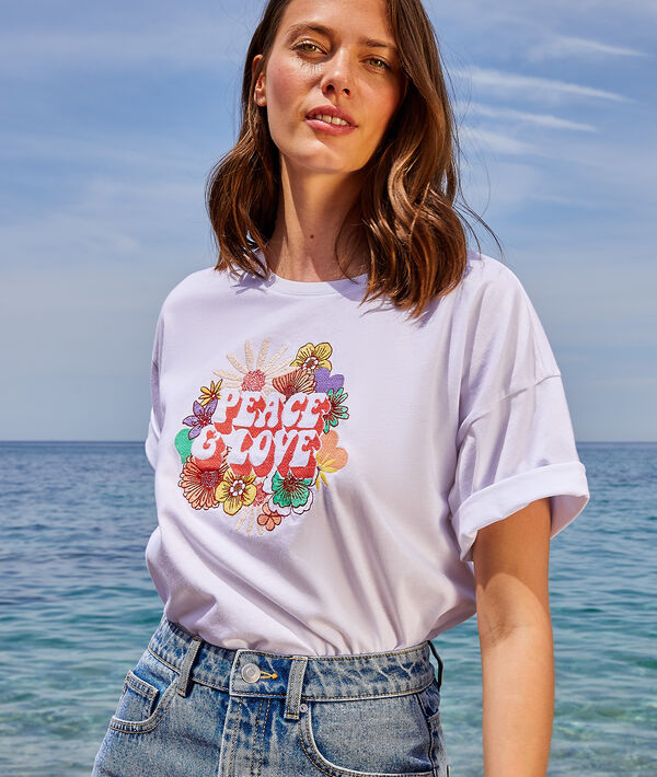 Camiseta estampada 'peace and love' Camiseta estampada 'peace and love'