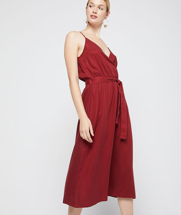 Vestido largo cruzado de Tencel Vestido largo cruzado de Tencel