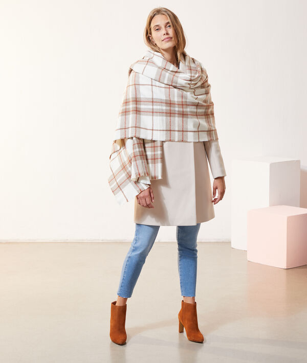 Bufanda plaid estampado de cuadros Bufanda plaid estampado de cuadros