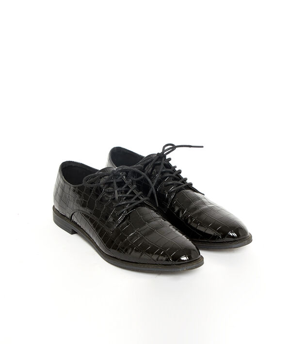 Derbies lacados efecto cocodrilo Derbies lacados efecto cocodrilo