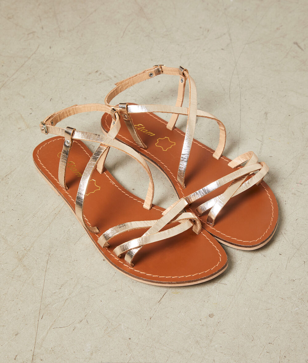 Sandalias de piel TRIO - DORE -