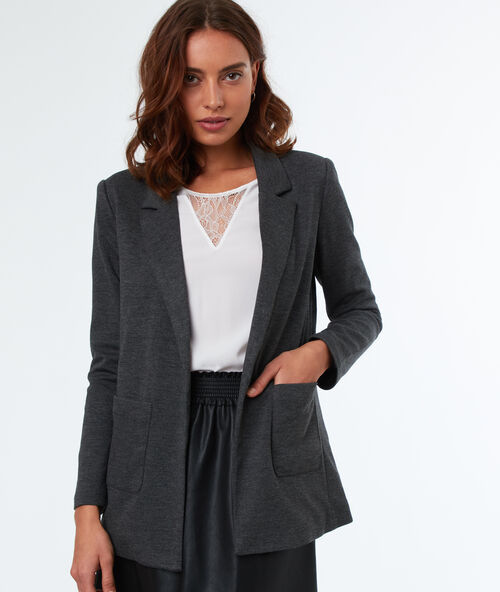 Chaqueta tipo blazer c.gris.