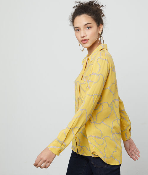 Camisa con estampado de cadenas c.curry.