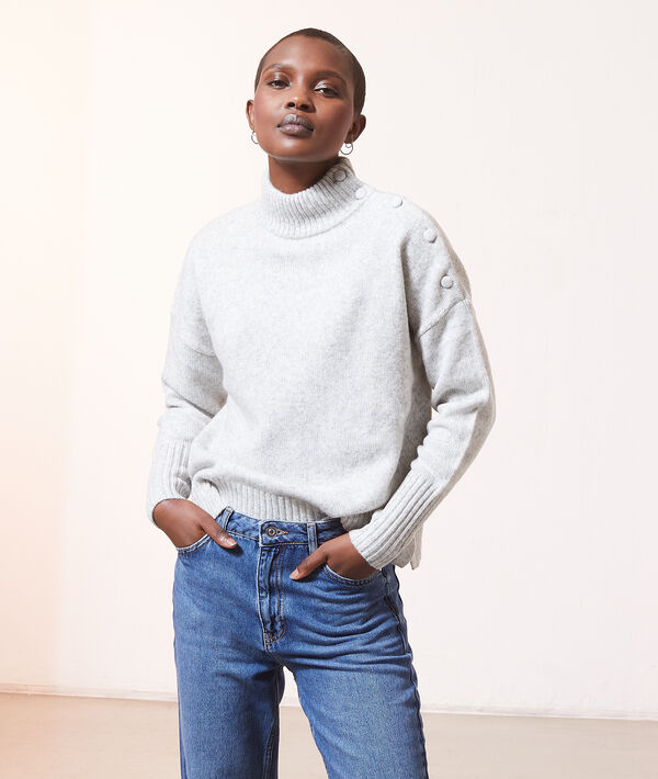 Pull col roulé boutonné Pull col roulé boutonné