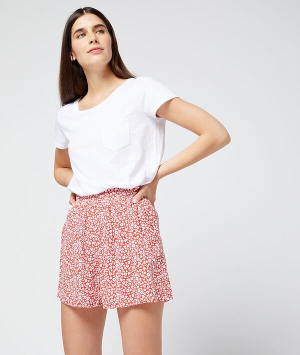 Pantalón corto estampado floral Pantalón corto estampado floral